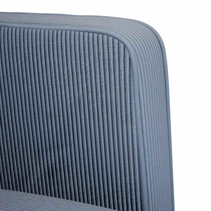 sofastol med armlæn 54 cm fløjlsstof blå