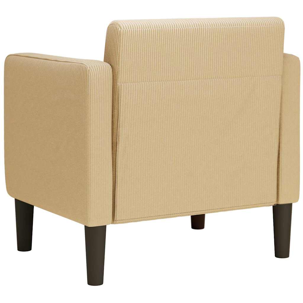 sofastol med armlæn 54 cm fløjlsstof grågrøn