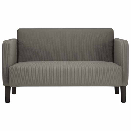 elskovssofa 109 cm fløjlsstof lysegrå