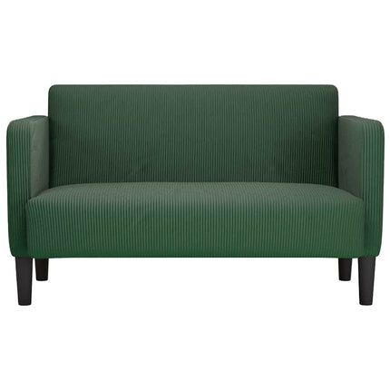 elskovssofa 109 cm fløjlsstof mørkegrøn