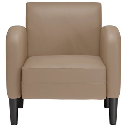 sofastol med armlæn 54 cm kunstlæder cappuccino