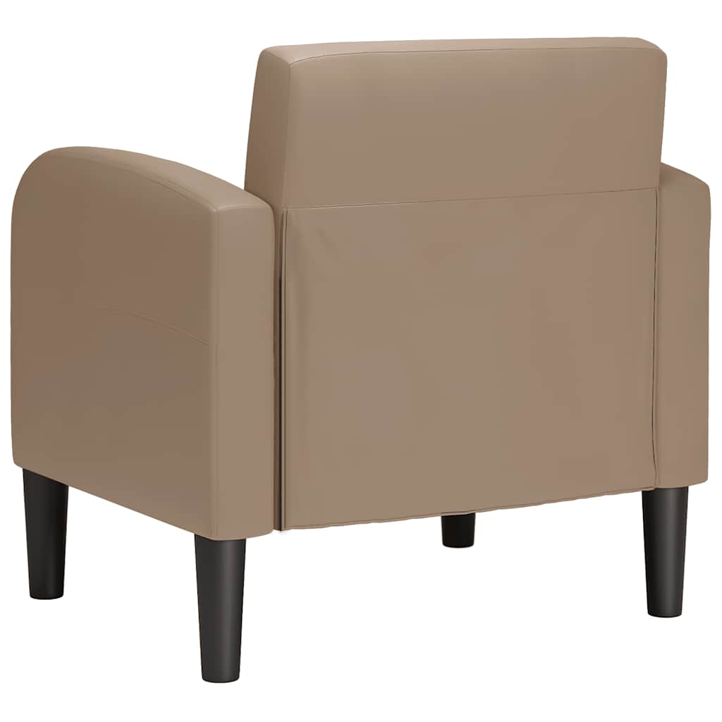 sofastol med armlæn 54 cm kunstlæder cappuccino