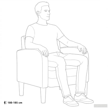 sofastol med armlæn 54 cm kunstlæder cappuccino