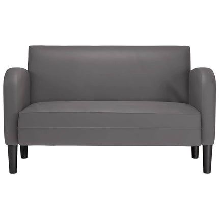 elskovssofa 110 cm kunstlæder grå