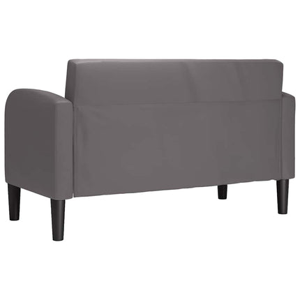 elskovssofa 110 cm kunstlæder grå