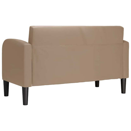 elskovssofa 110 cm kunstlæder cappuccino