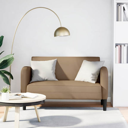 elskovssofa 110 cm kunstlæder cappuccino