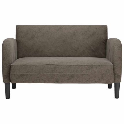 elskovssofa 110 cm kunstlæder mørkegrå