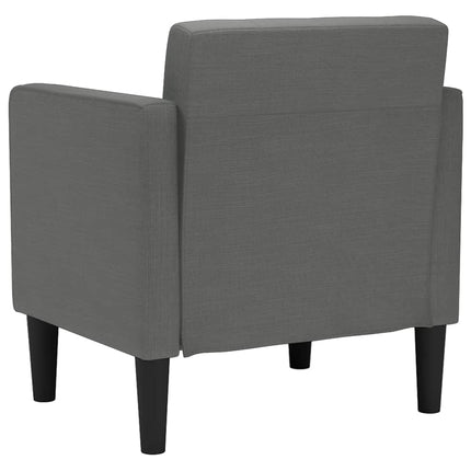 sofastol med armlæn 53 cm stof mørkegrå