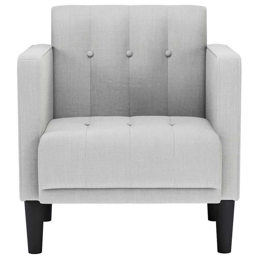 sofastol med armlæn 53 cm stof skygrå