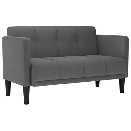 elskovssofa 111 cm stof mørkegrå