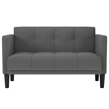 elskovssofa 111 cm stof mørkegrå