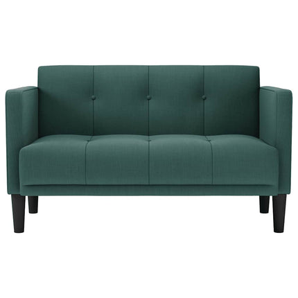 elskovssofa 111 cm stof mørkegrøn