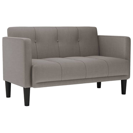 elskovssofa 111 cm stof gråbrun