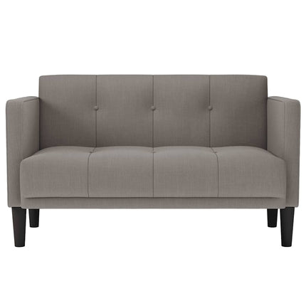 elskovssofa 111 cm stof gråbrun