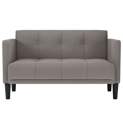 elskovssofa 111 cm stof gråbrun