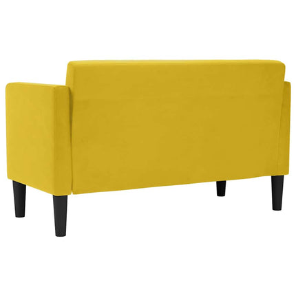 elskovssofa 111 cm fløjl gul
