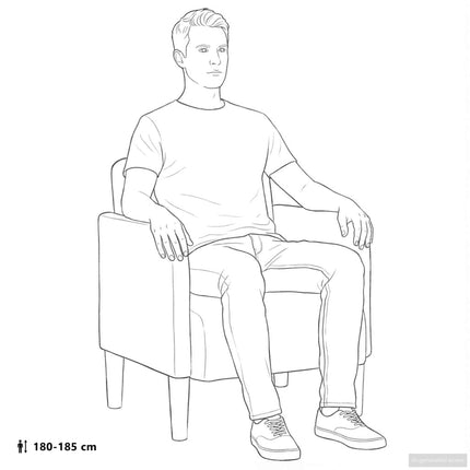 sofastol med armlæn 54 cm fløjl mørkegrå