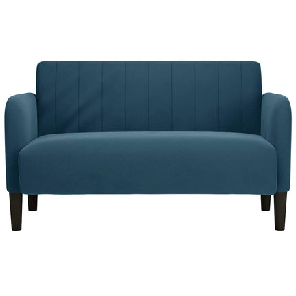 elskovssofa 109 cm fløjl blå