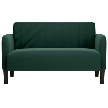 elskovssofa 109 cm fløjl mørkegrøn
