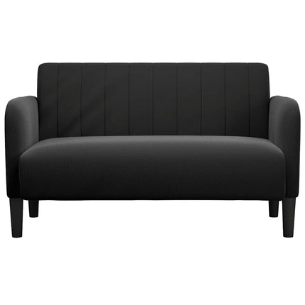 elskovssofa 109 cm fløjl sort