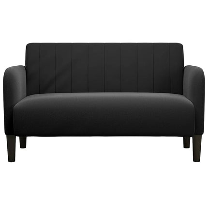 elskovssofa 109 cm fløjl sort