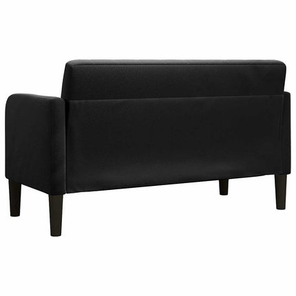 elskovssofa 109 cm fløjl sort