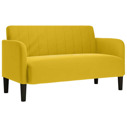 elskovssofa 109 cm fløjl gul