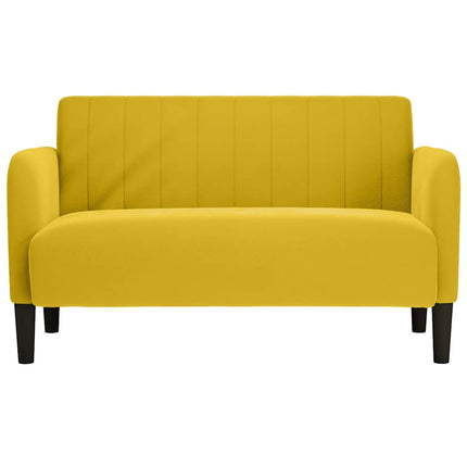 elskovssofa 109 cm fløjl gul