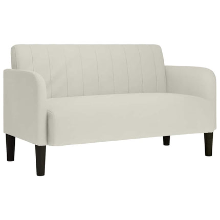 elskovssofa 109 cm fløjl cremefarvet