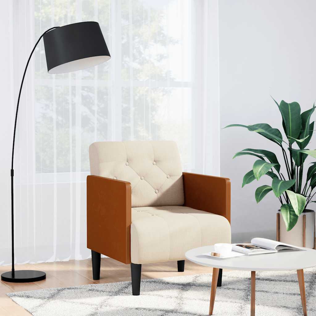 sofastol med armlæn 55 cm hør