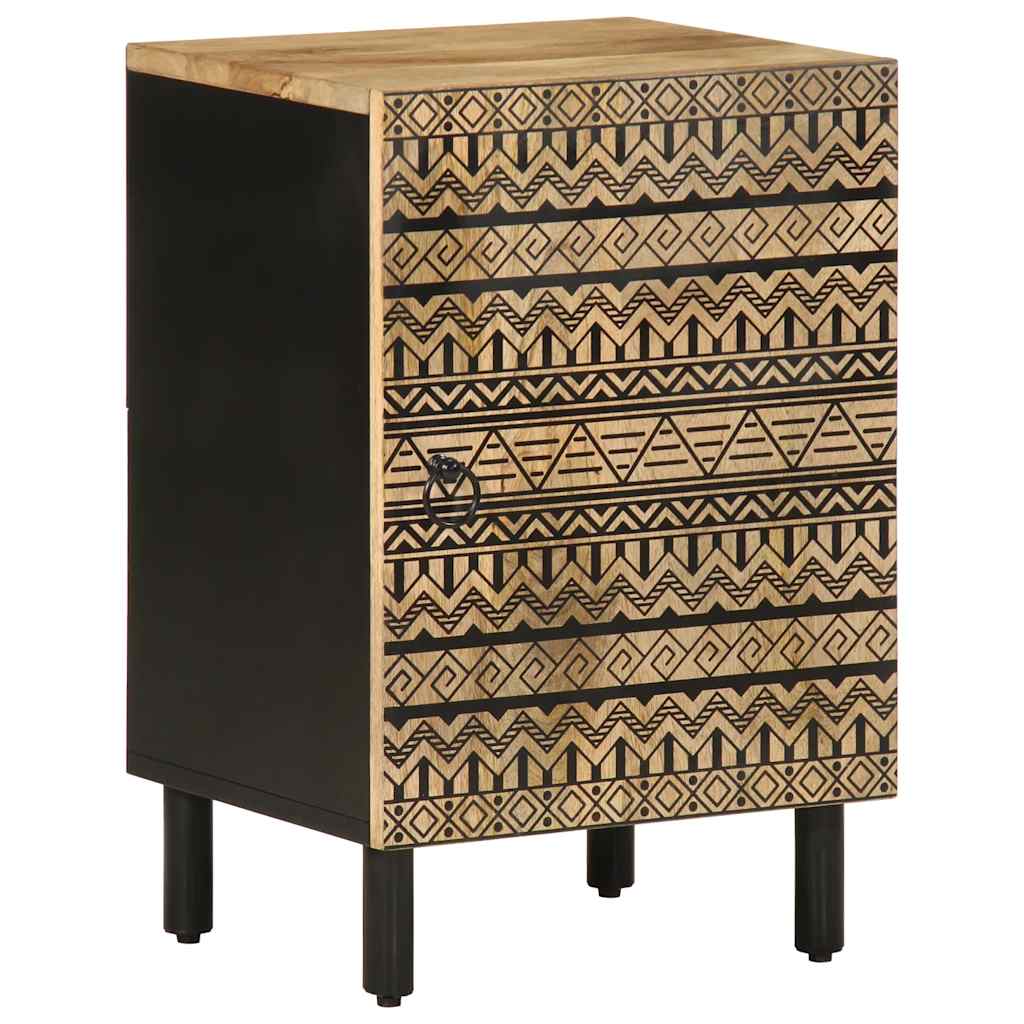 badeværelsesskab 38x33,5x58 cm massivt mangotræ billede