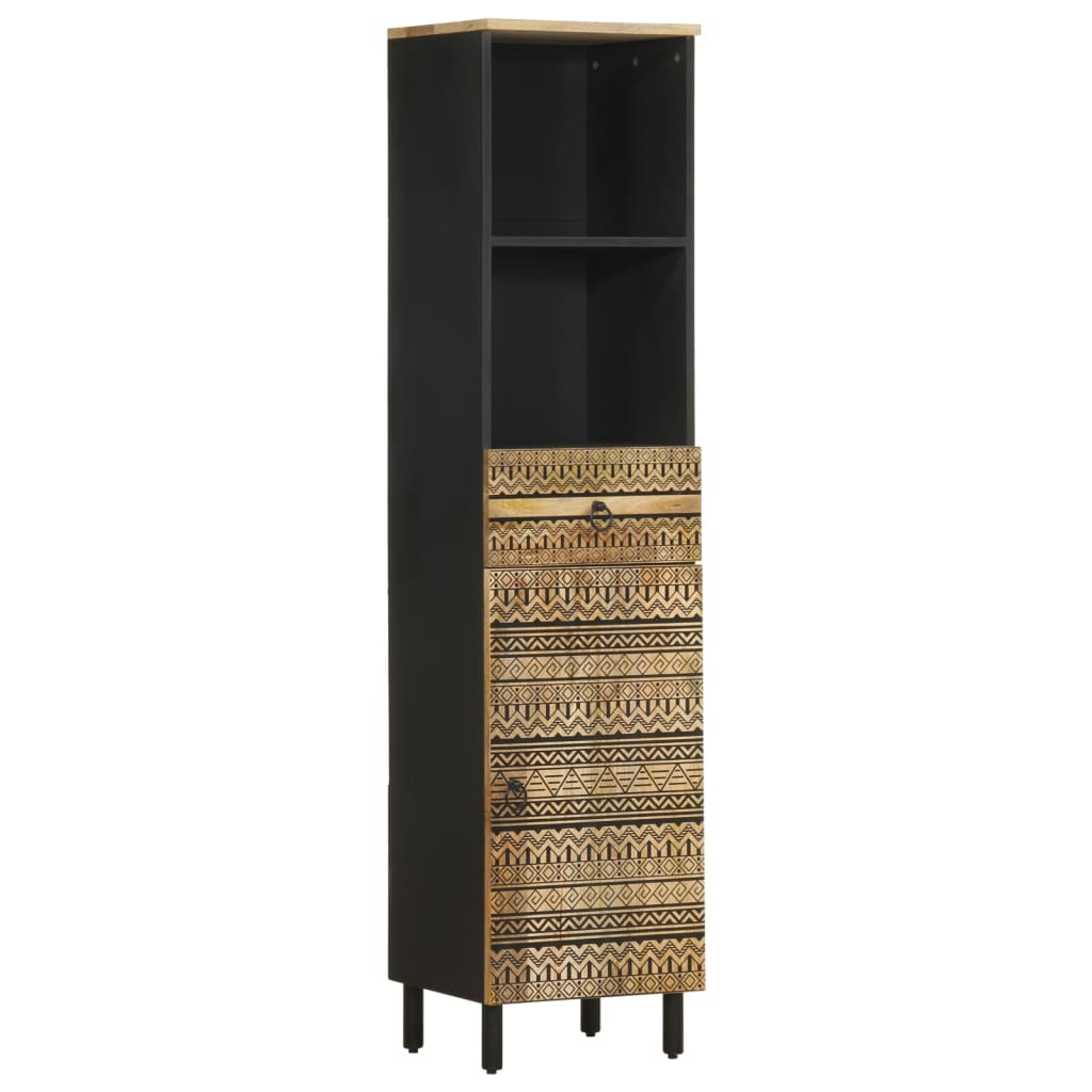 badevrelsesskab 38x33,5x160 cm massivt mangotr