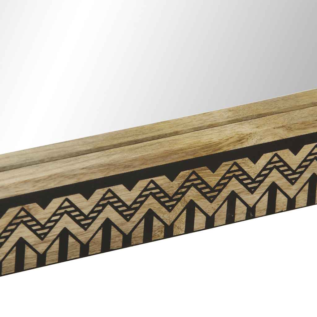 badeværelsesspejl 50x70 cm massivt mangotræ og glas