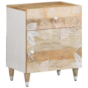 sengebord 50x33x60 cm massivt mangotræ