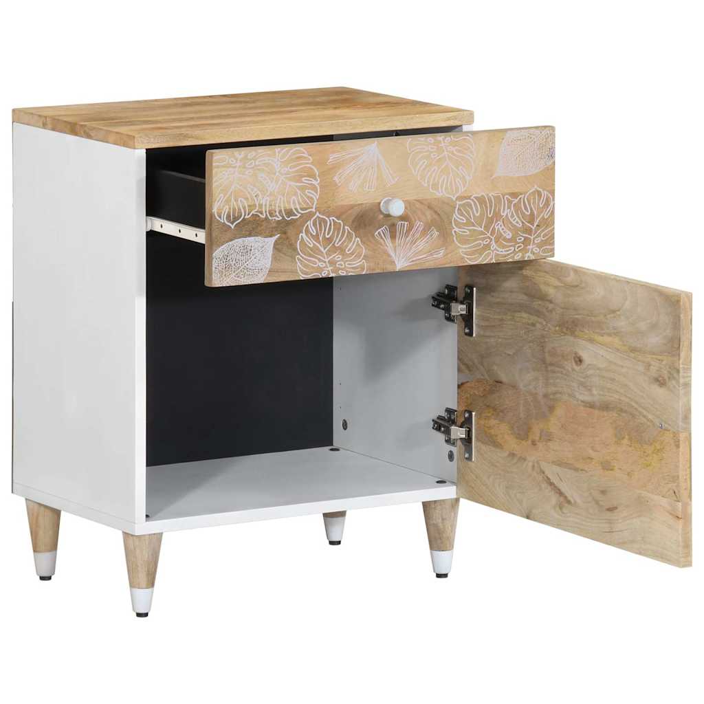 sengebord 50x33x60 cm massivt mangotræ