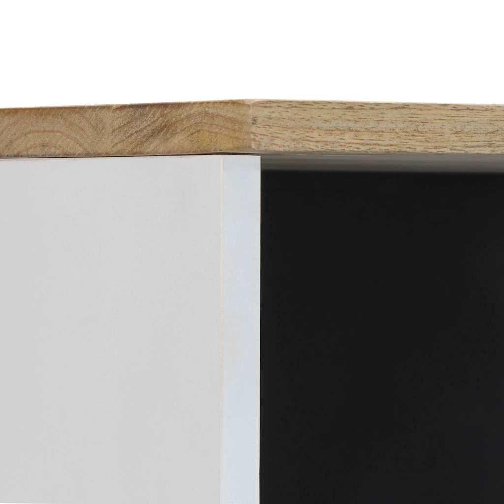 badeværelsesskab 38x33,5x160 cm massivt mangotræ