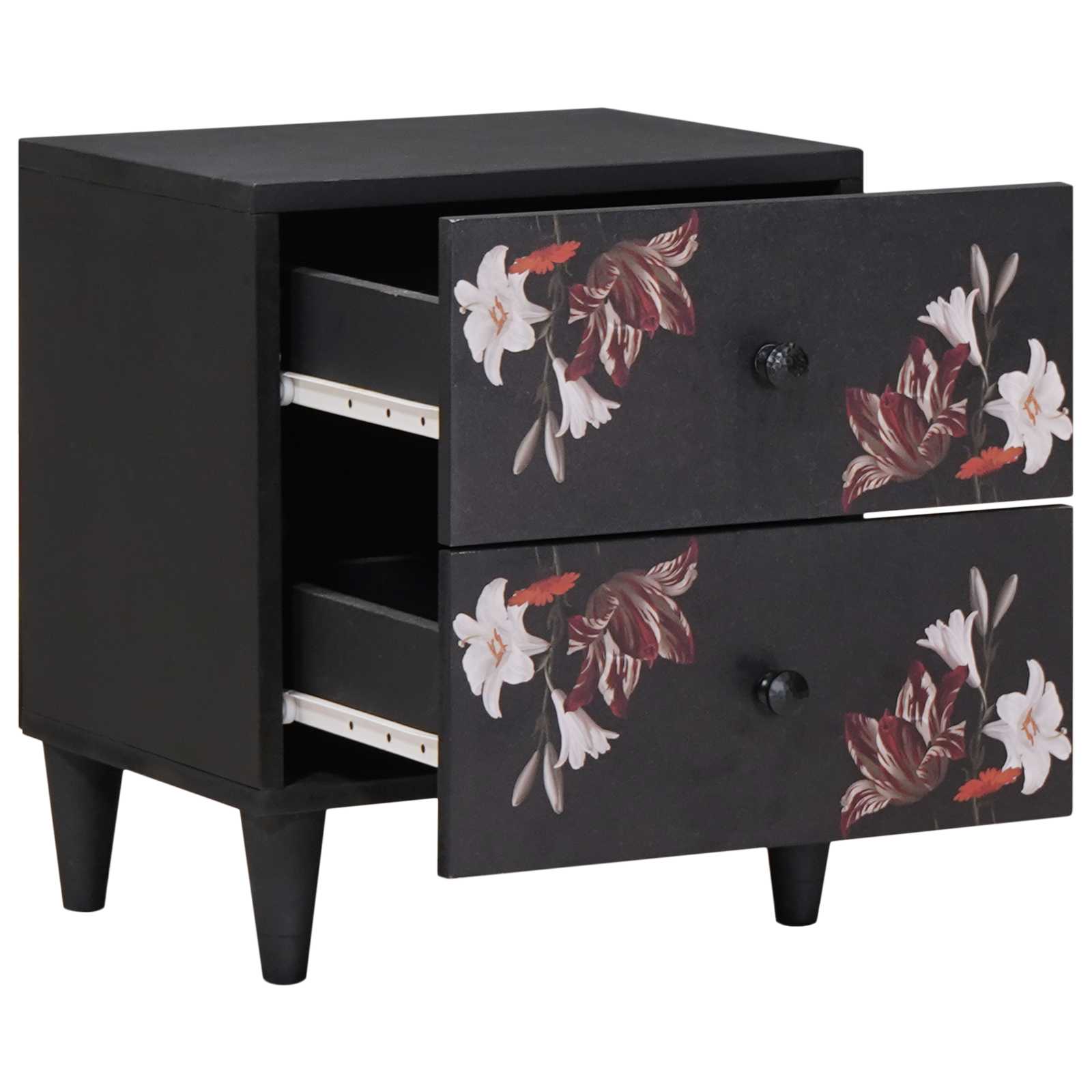 Sengebord 2 pcs Brun 40 x 33,5 x 46 cm Massivt mangotræ