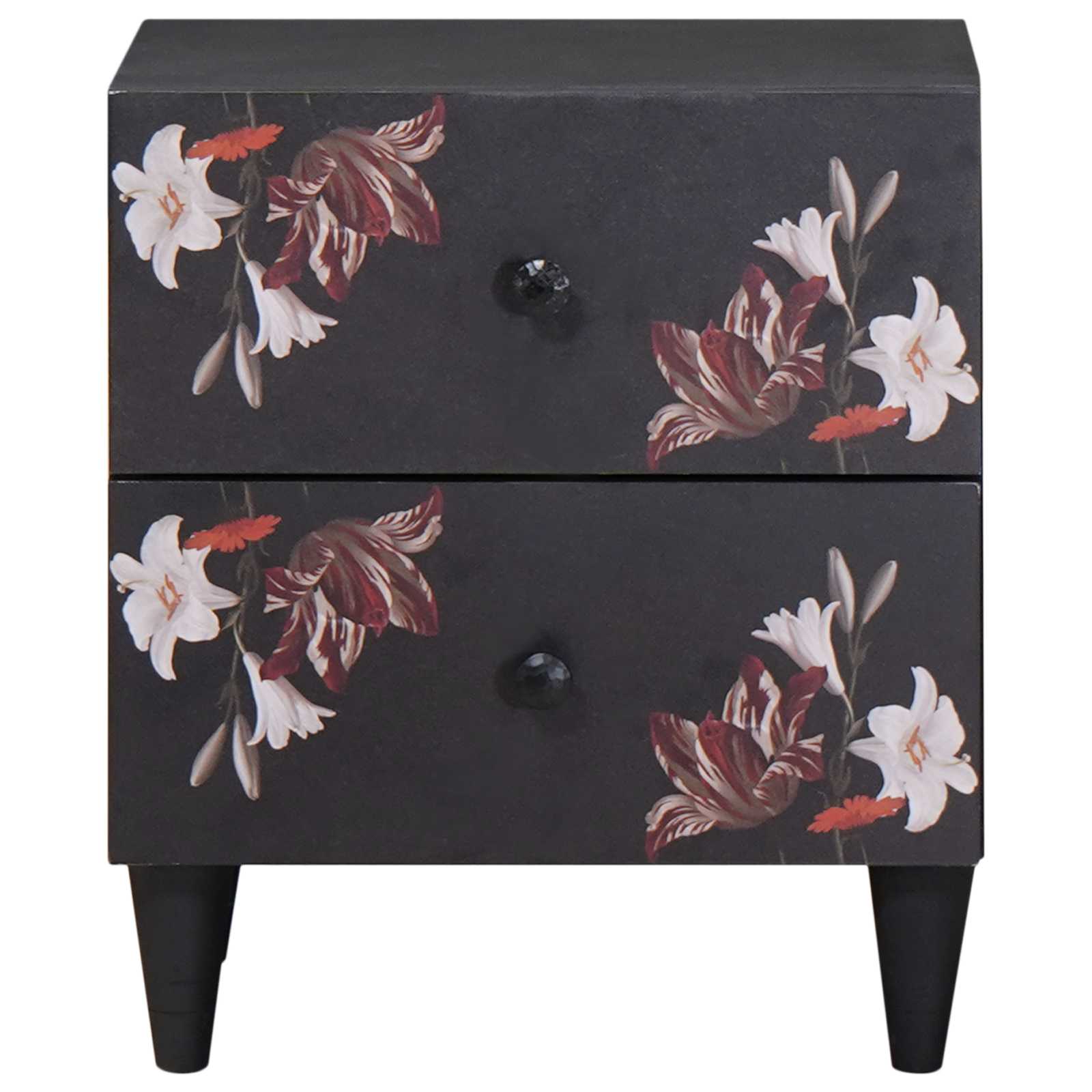 Sengebord 2 pcs Brun 40 x 33,5 x 46 cm Massivt mangotræ