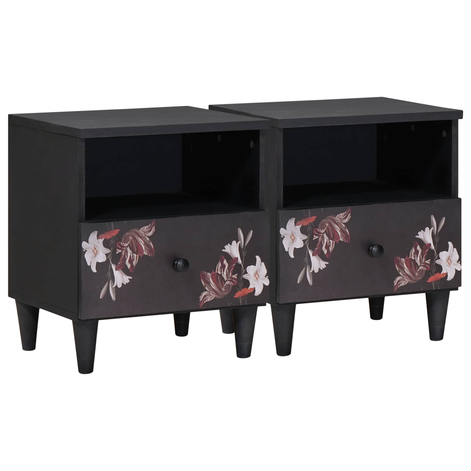 Sengebord 2 pcs Brun 40 x 33 x 46 cm Massivt mangotræ