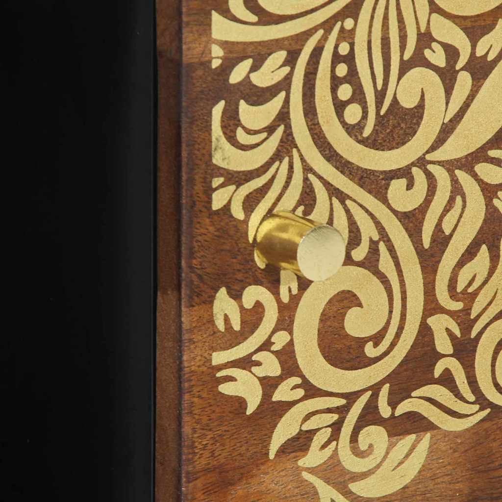 Sofabord honningfarvet 80 x 50 x 40 cm Massivt mangotræ