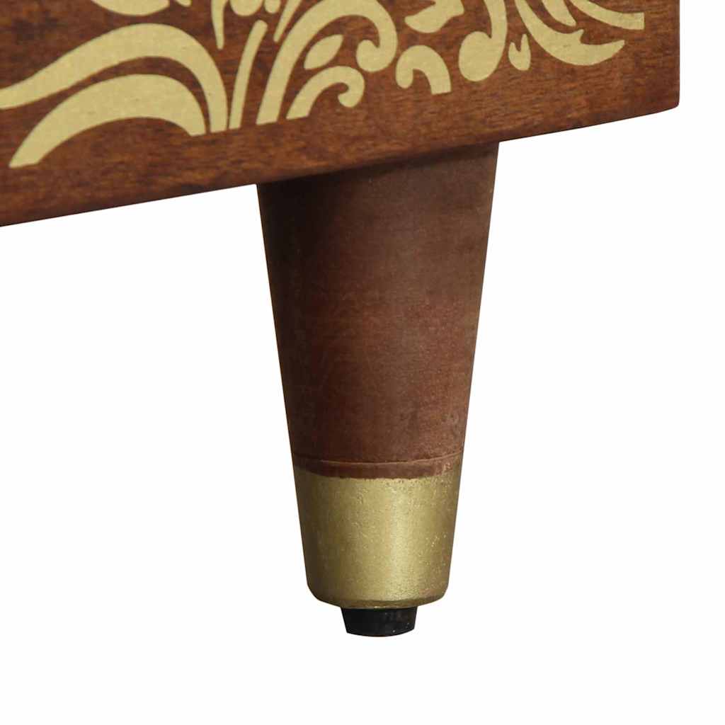 Sofabord honningfarvet 80 x 50 x 40 cm Massivt mangotræ