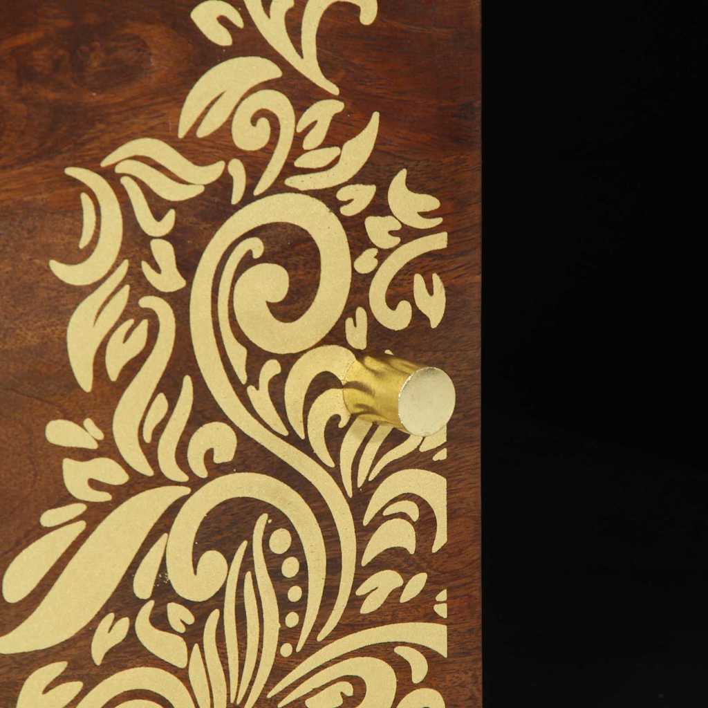 Sofabord honningfarvet 100 x 54 x 40 cm Massivt mangotræ