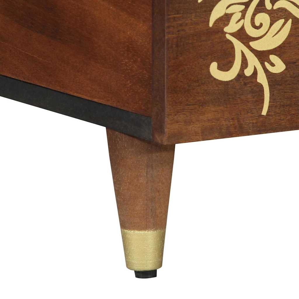 Sofabord honningfarvet 100 x 54 x 40 cm Massivt mangotræ