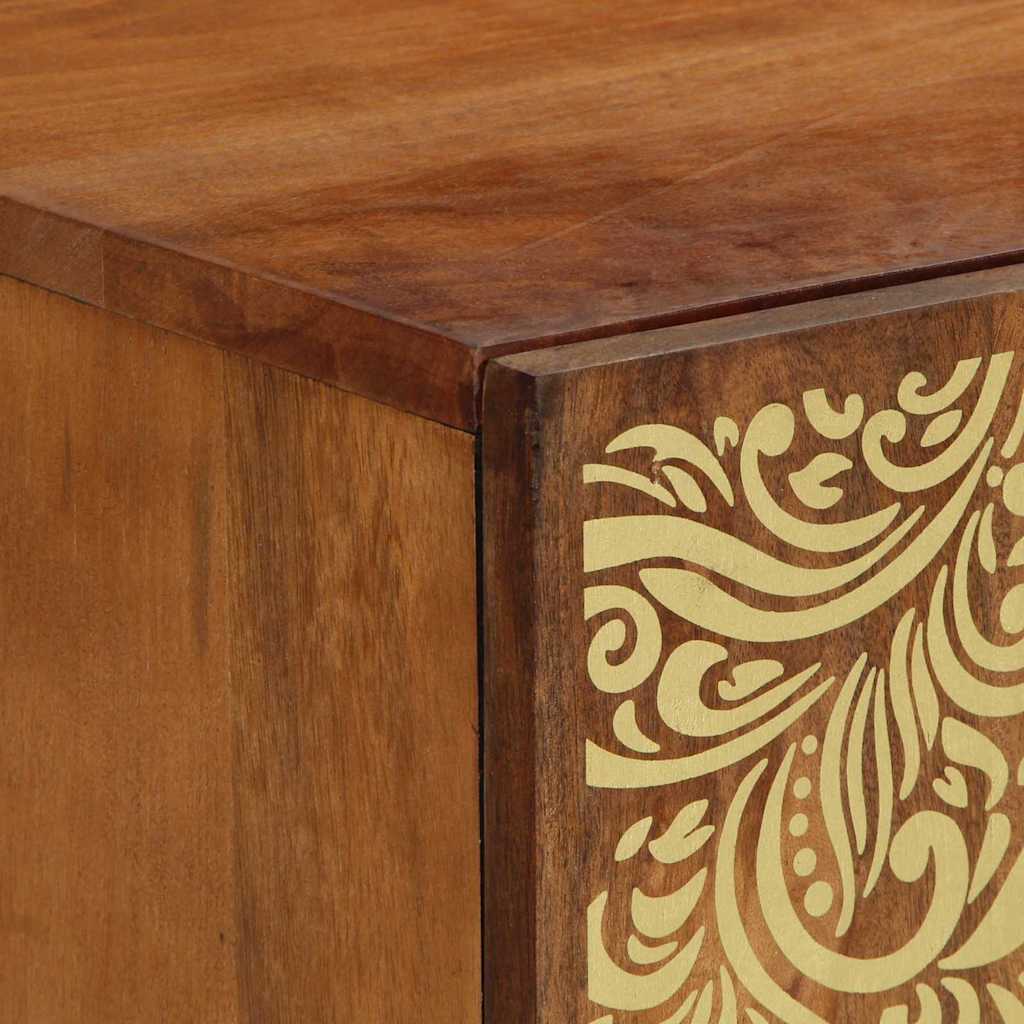 TV-skab med hylde Honningbrun 105 x 33 x 46 cm Massivt mangotræ