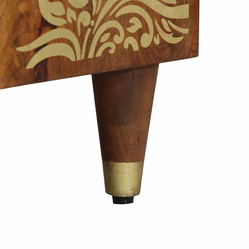 TV-skab med hylde Honningbrun 105 x 33 x 46 cm Massivt mangotræ