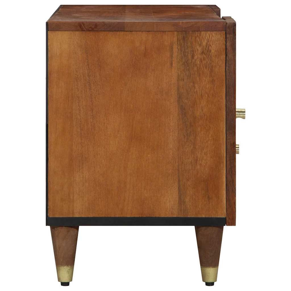 TV-skab med hylde Honningbrun 105 x 33 x 46 cm Massivt mangotræ