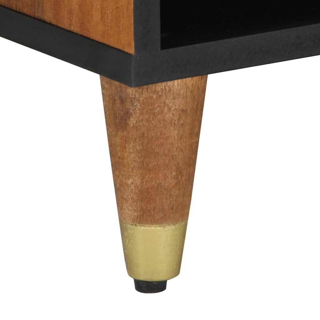 TV-skab med hylde Honningbrun 80 x 33 x 46 cm Massivt mangotræ