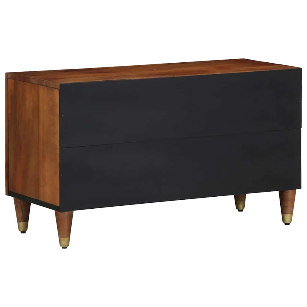 TV-skab med hylde Honningbrun 80 x 33 x 46 cm Massivt mangotræ