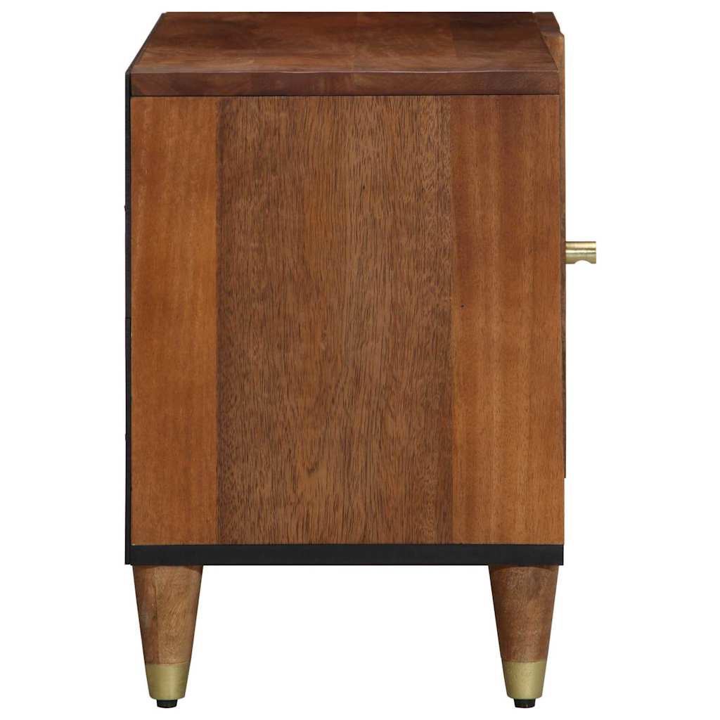 TV-skab med hylde Honningbrun 80 x 33 x 46 cm Massivt mangotræ